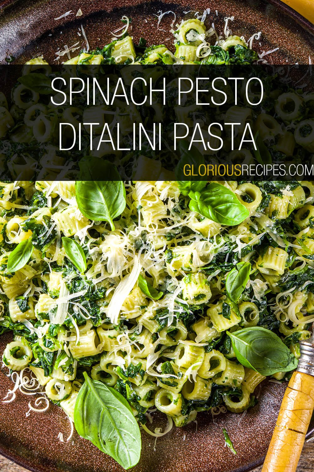 15 Easy Delicious Ditalini Recipes   Spinach Pesto Ditalini Pasta 2 