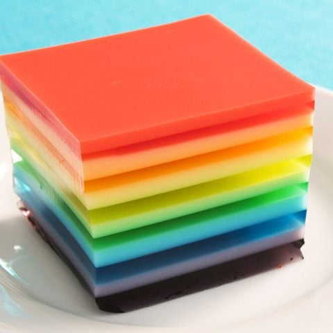 Easy Rainbow Jello Jigglers image